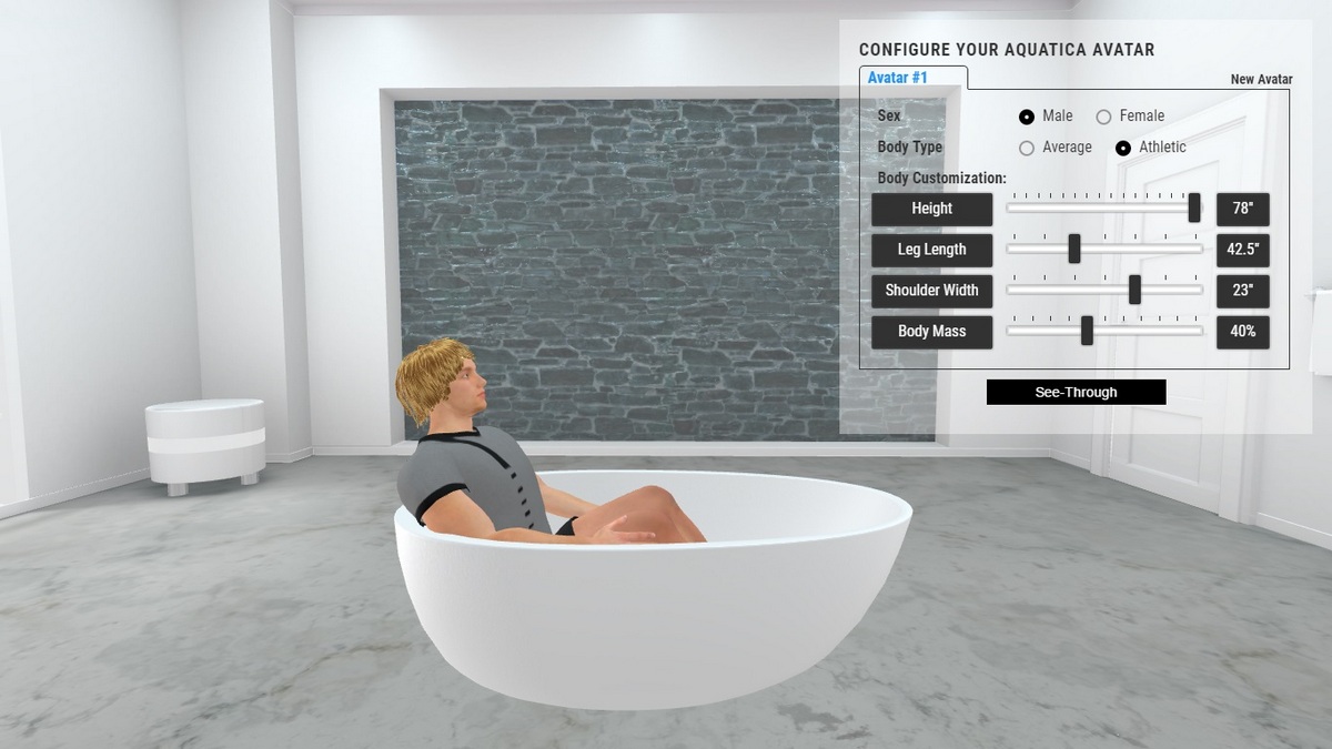 Spoon 2 Bathtub 3D Body Position